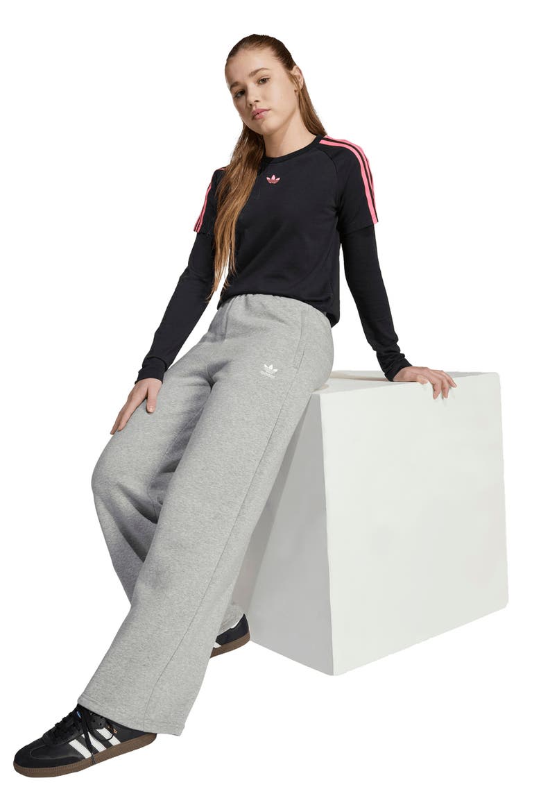 Kids' Wide Leg Sweatpants, Alternate, color, GREY