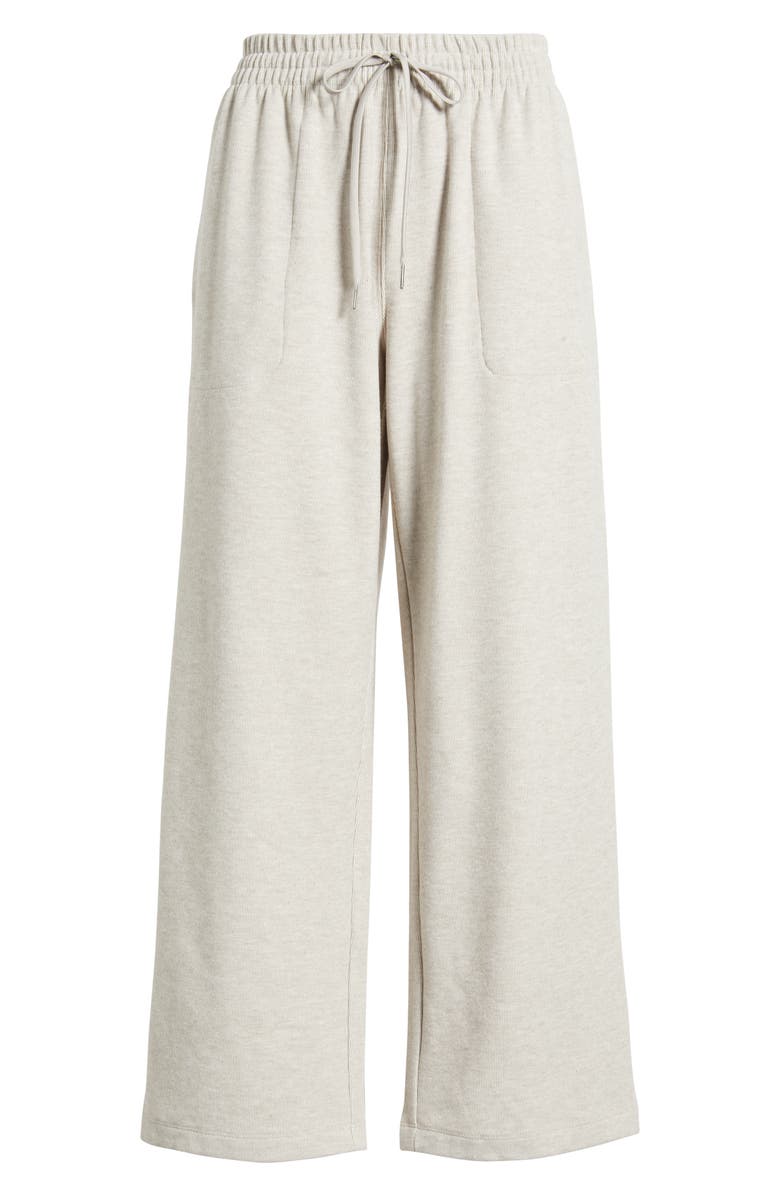 Caslon<sup>®</sup> Ankle Wide Leg Sweatpants, Alternate, color, Beige Taupe