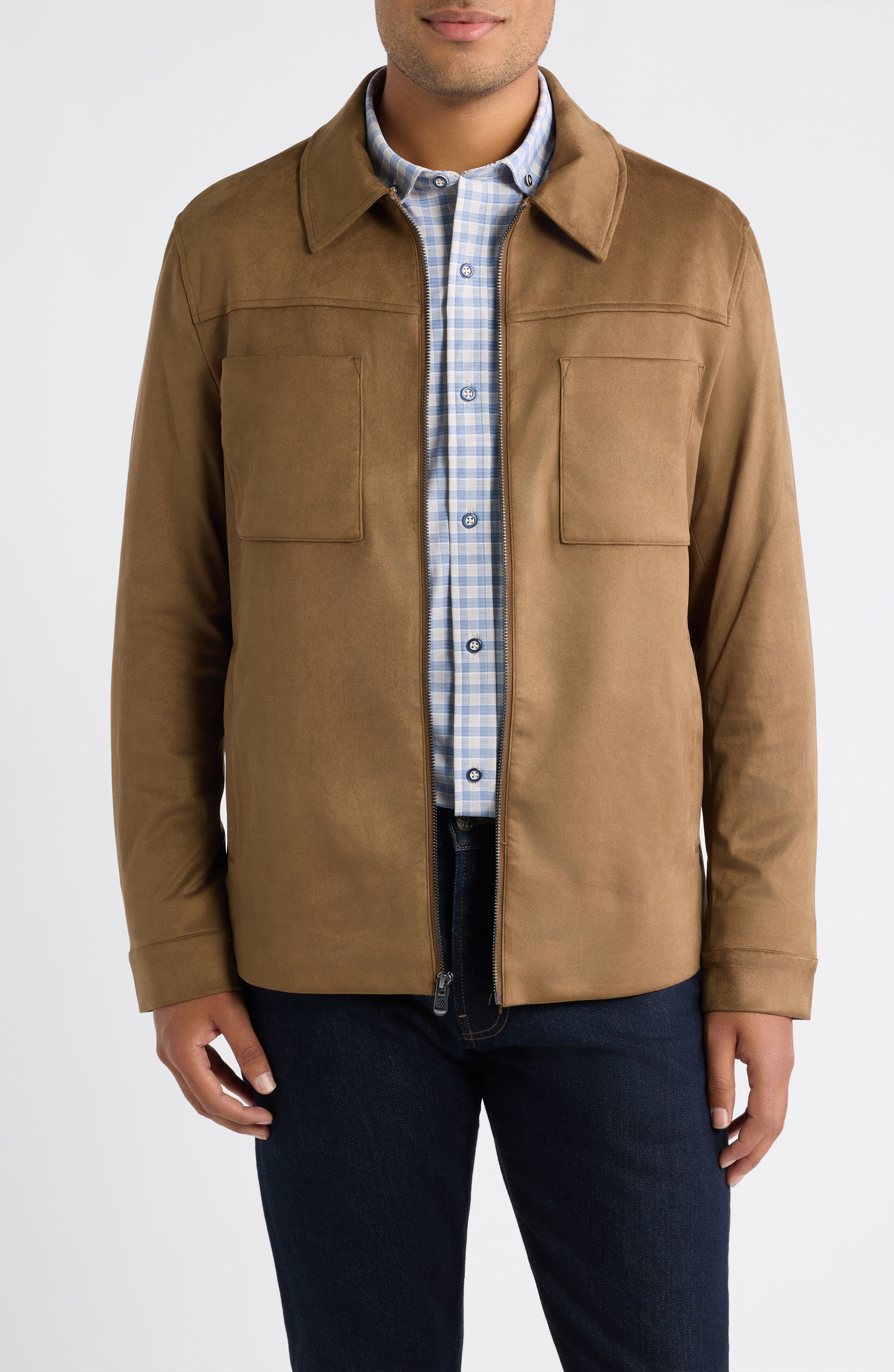 selected CAMEL FAUX SUEDE