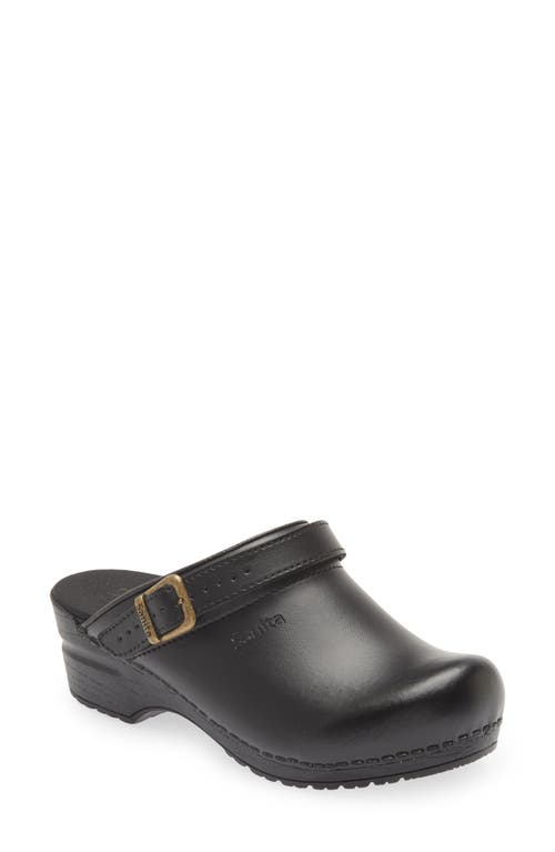 Sanita Ingrid Water Repellent Clog in Black 002 at Nordstrom, Size 39