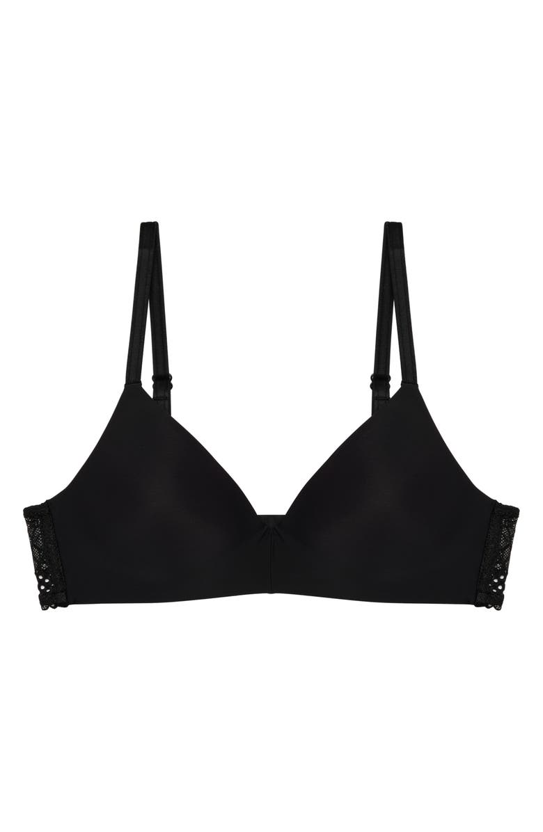 PASSIONATA Pila Wireless Triangle Bra, Alternate, color, Black