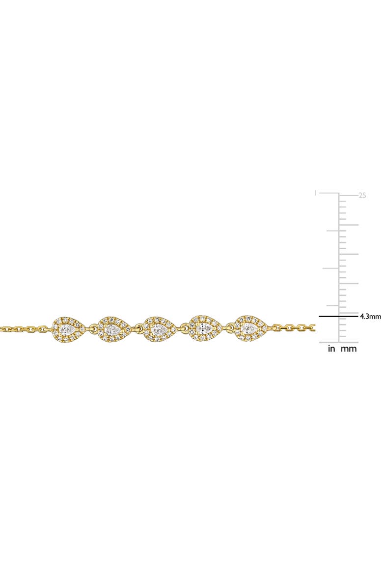 Julianna B. Diamond Teardrop Bracelet 14k Yellow Gold, Alternate, color, 14K Yellow Gold