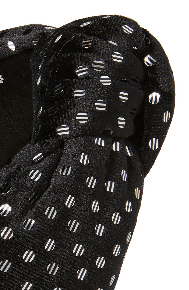 Lele Sadoughi Dot Knotted Velvet Headband, Alternate, color,