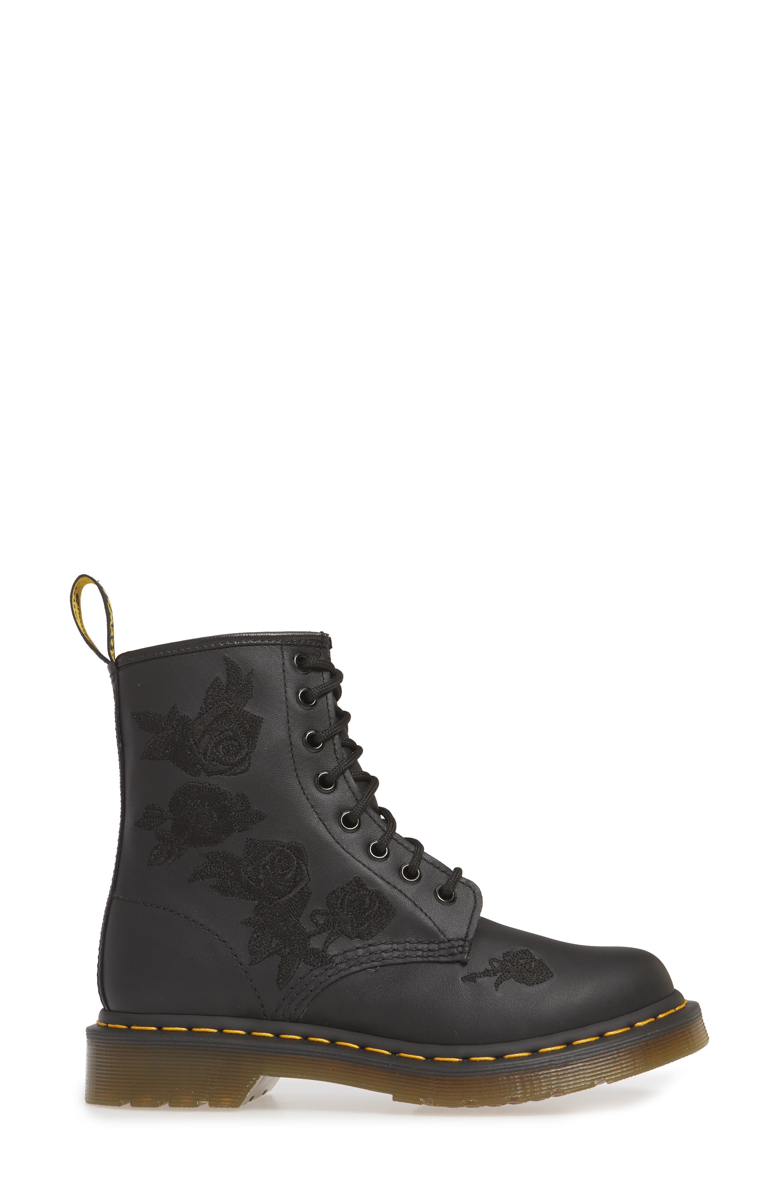 Dr. Martens 1460 Vonda Embroidered Bootie, Alternate, color, 