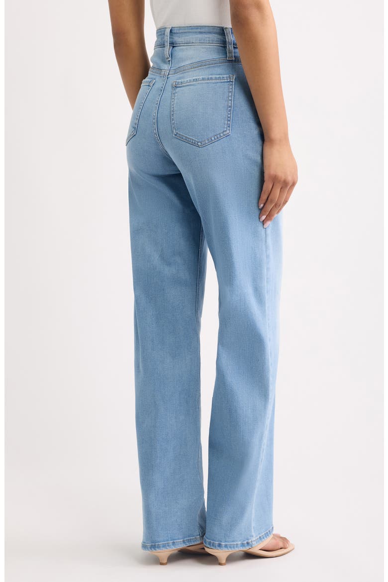 High Waist Wide Leg Jeans, Alternate, color, LIGHT BLUE