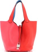 Pre-Owned Hermes Casaque Picotin Lock Bag Clemence MM