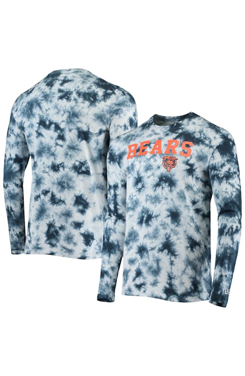 New Era Men's New Era Navy Chicago Bears Tie-Dye Long Sleeve T-Shirt, Main, color, Navy