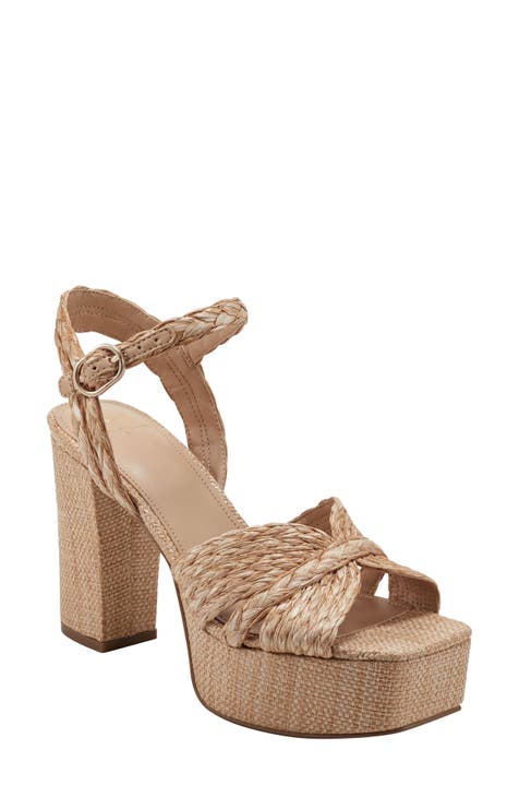 Chela Platform Raffia Sandal (Women)