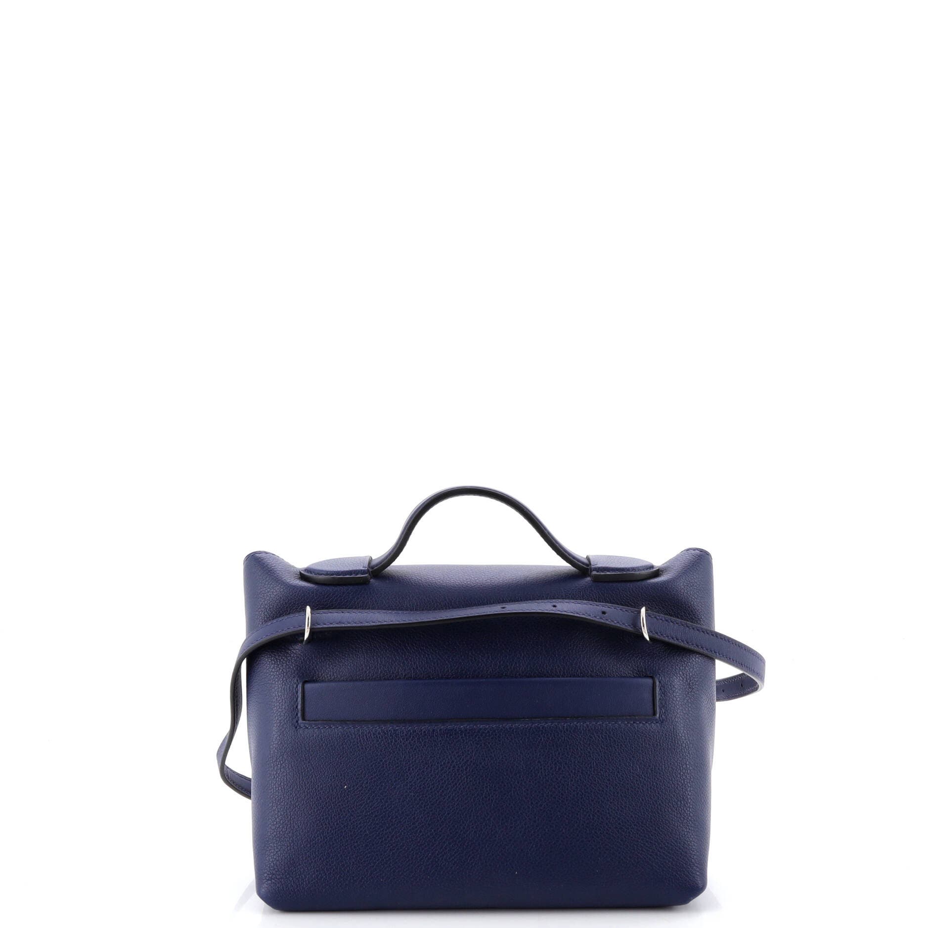 Pre-Owned Hermes 24/24 Bag Evercolor with Swift 21, Alternate, color, Bleu Saphir