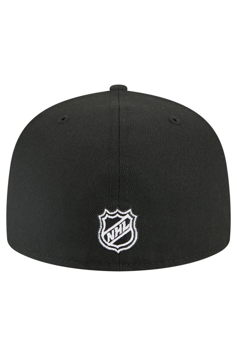 Men's New Era Black New Jersey Devils Faded Lines 59FIFTY Fitted Hat, Alternate, color, Black