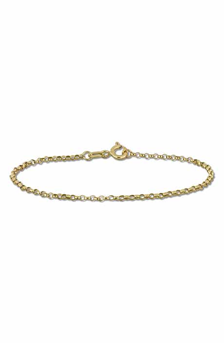 DELMAR Rolo Link Chain Bracelet, 0.65mm