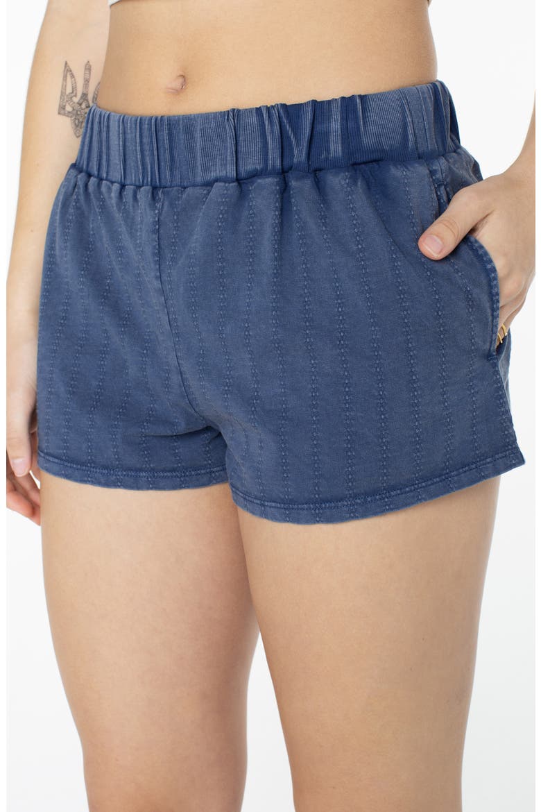Summer Fling Cotton Jersey Shorts, Alternate, color, SARGASSO SEA SOLID