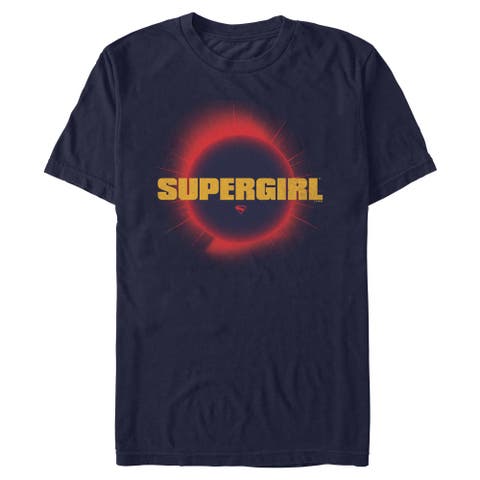 Men's Supergirl Official Sun Logo  Graphic T-Shirt