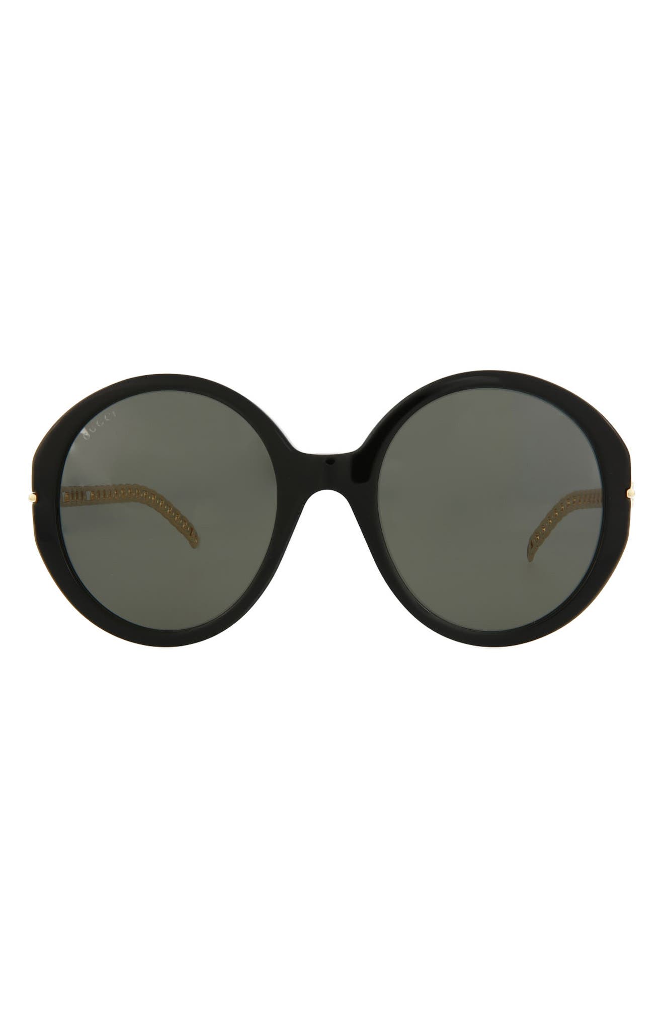 56mm Oversize Round Sunglasses