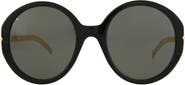 Gucci 56mm Oversize Round Sunglasses