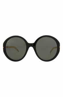 56mm Oversize Round Sunglasses