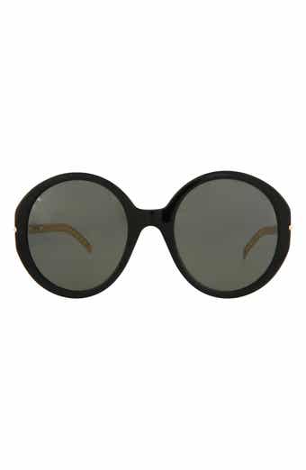 56mm Oversize Round Sunglasses