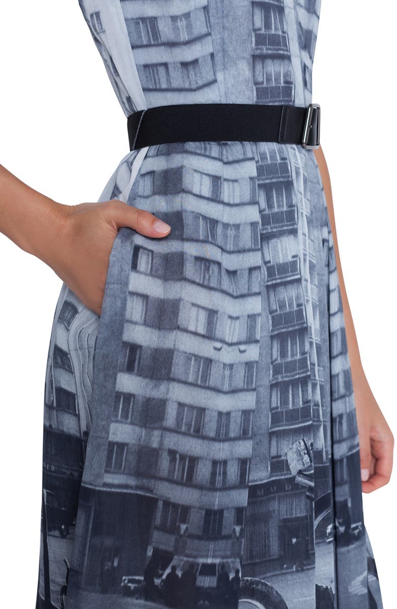 Akris Magnets in the City Print Dress, Alternate, color, 