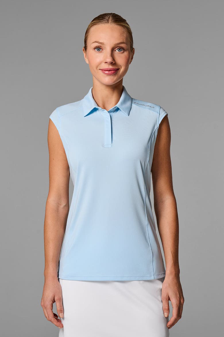 Women's Dew Performance Sleeveless Polo, UPF 50+ Sun Protection, Alternate, color, Skyride