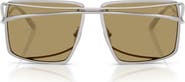 Prada 58mm Irregular Sunglasses