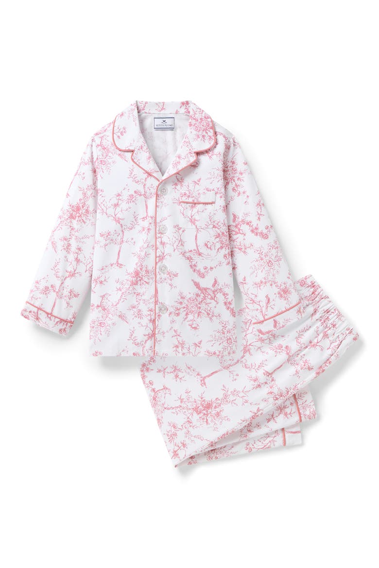Two-Piece Cotton Blend Pajamas, Main, color, PINK