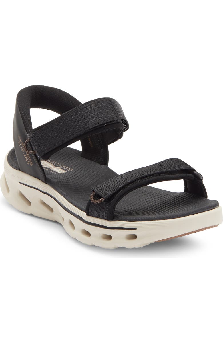 SKECHERS Go Walk Arch Fit Slip-On Sandal, Main, color, Black