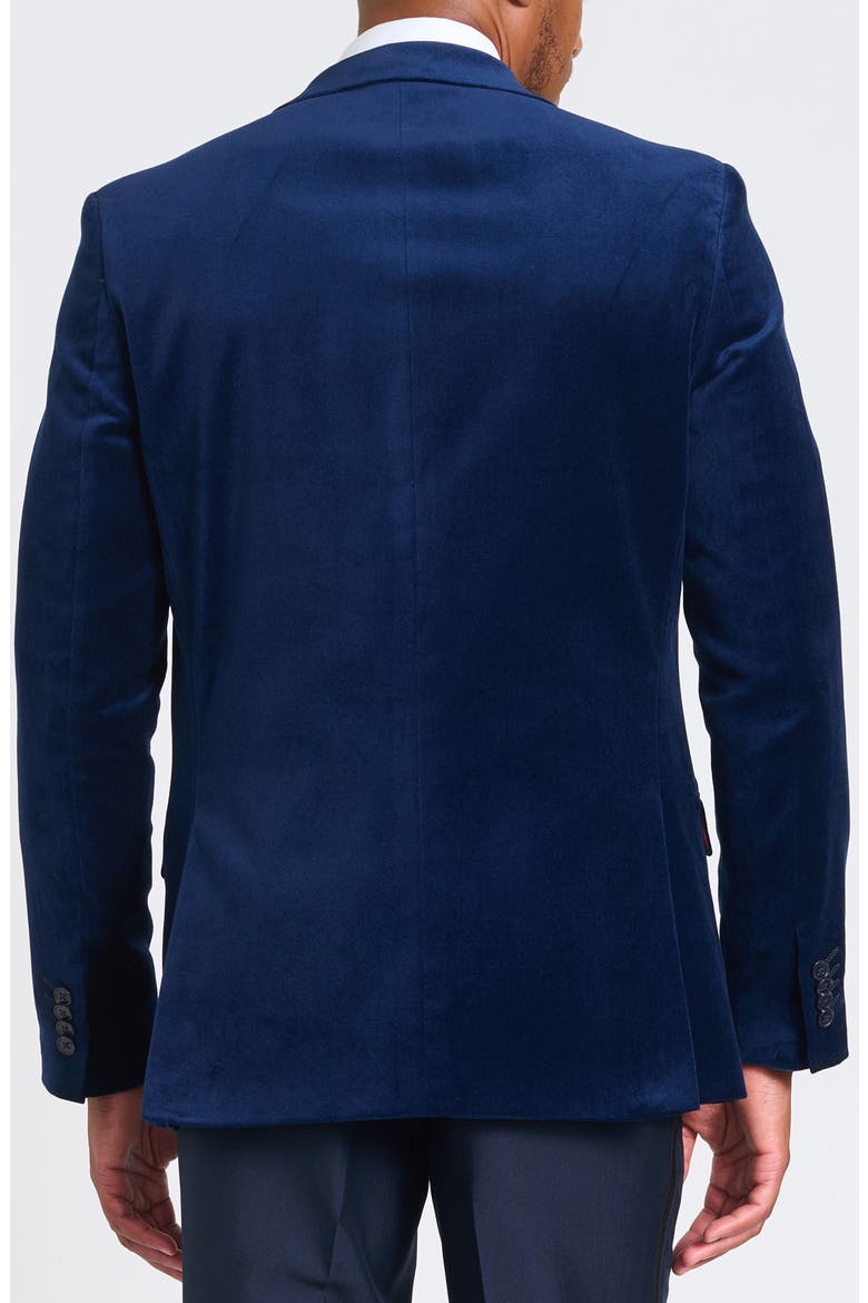 Velvet Blazer, Alternate, color, NAVY