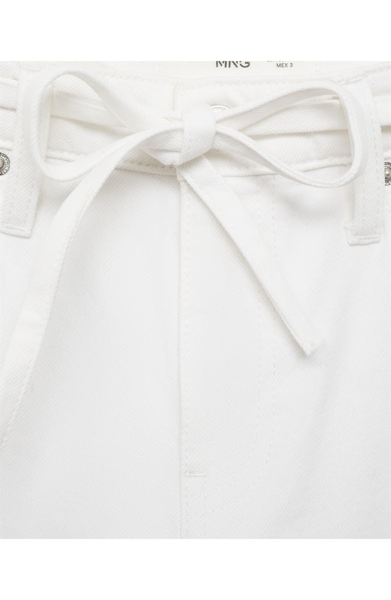 MANGO Tie Waist Wide Leg Jeans, Alternate, color, 