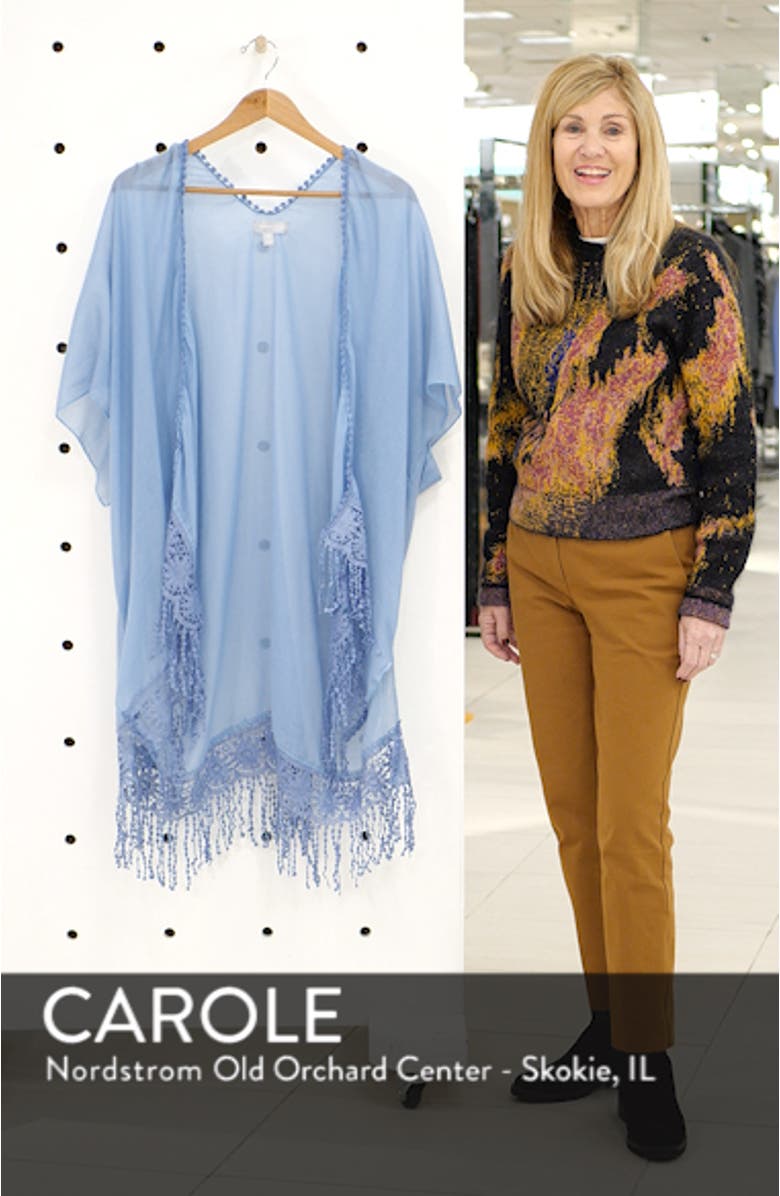 Lace Trim Ruana, sales video thumbnail