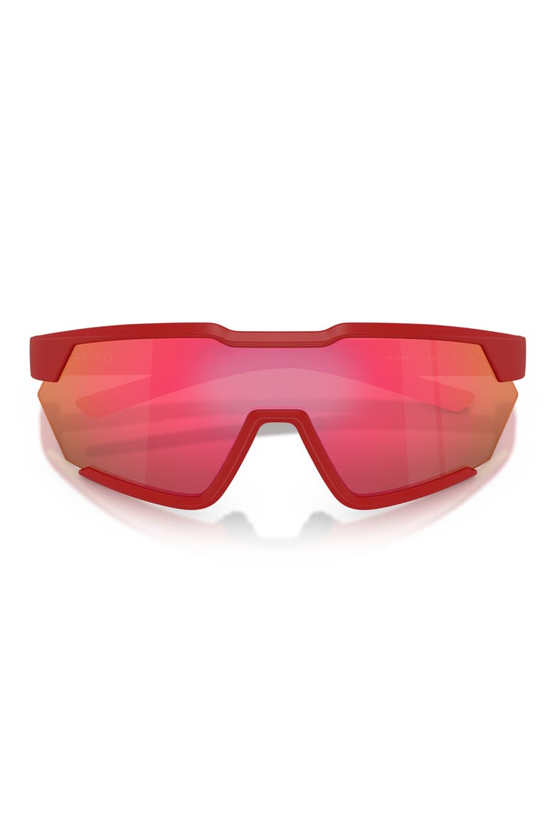 41mm Irregular Sunglasses, Alternate, color, MATTE RED