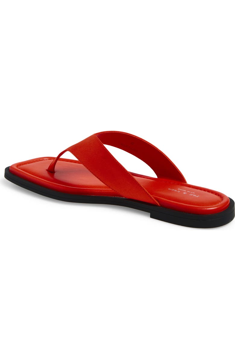 rag & bone Gracie Flip Flop, Alternate, color, Red Satin