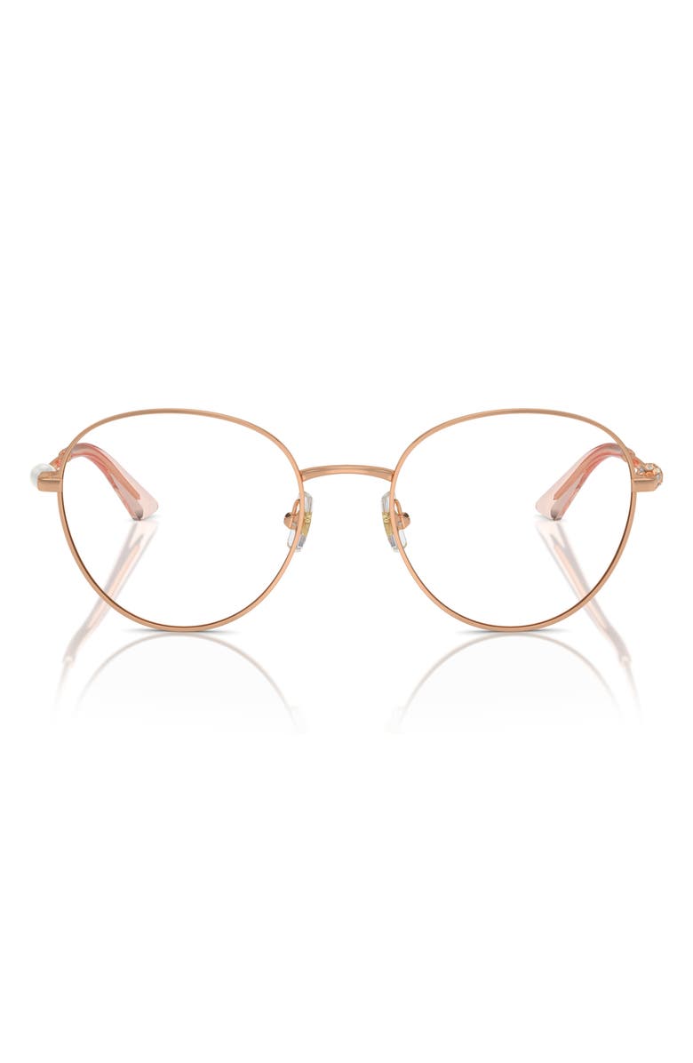 Jimmy Choo 52mm Round Optical Glasses, Main, color,