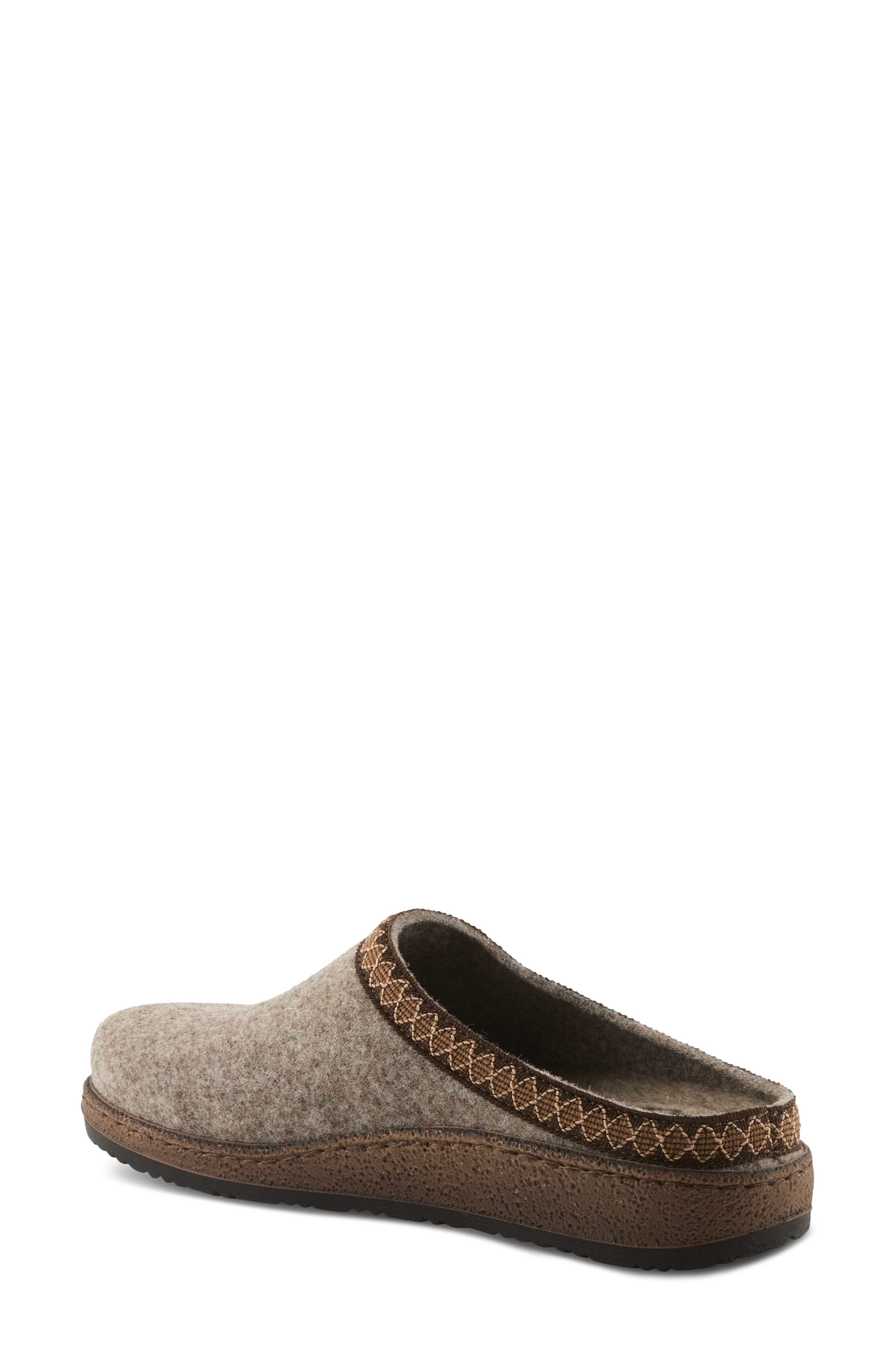 Flexus by Spring Step Snuggee Wool Clog, Alternate, color, Light Brown