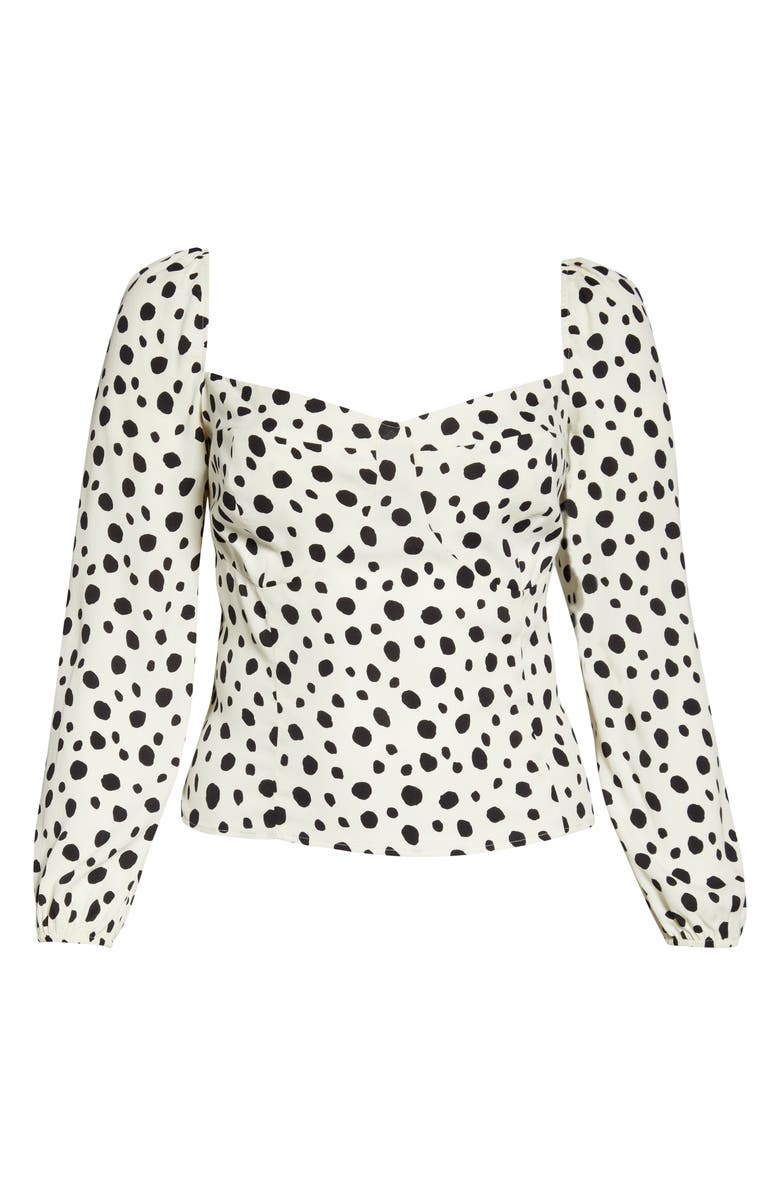 Reformation Reign Puff Sleeve Top, Alternate, color,