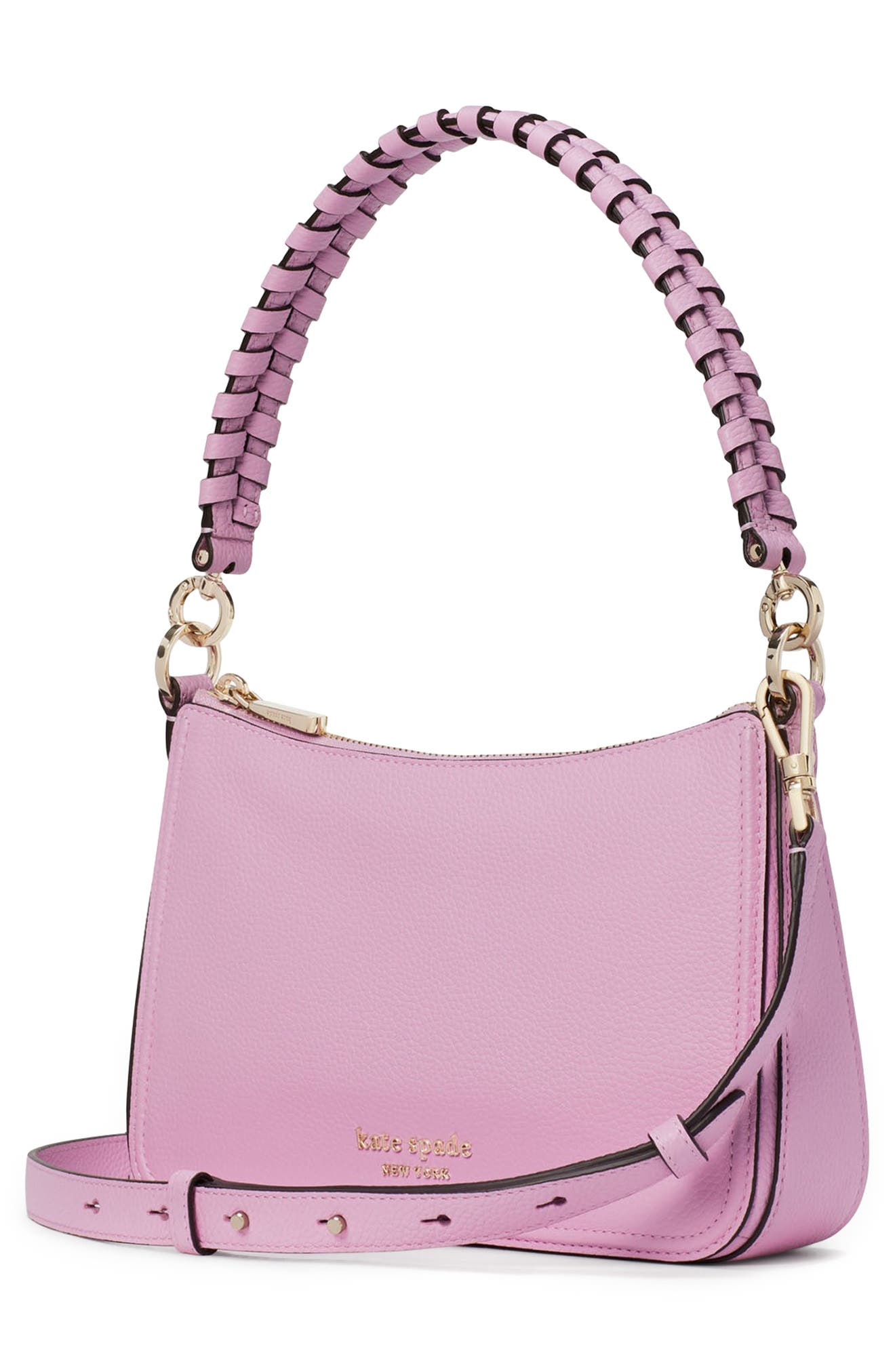 Kate Spade New York Medium Hudson Pebble Leather Shoulder Bag, Alternate, color, 