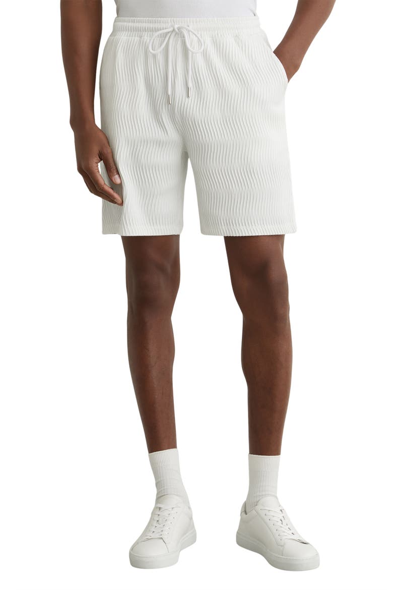 Alvo Drawstring Shorts, Main, color, WHITE