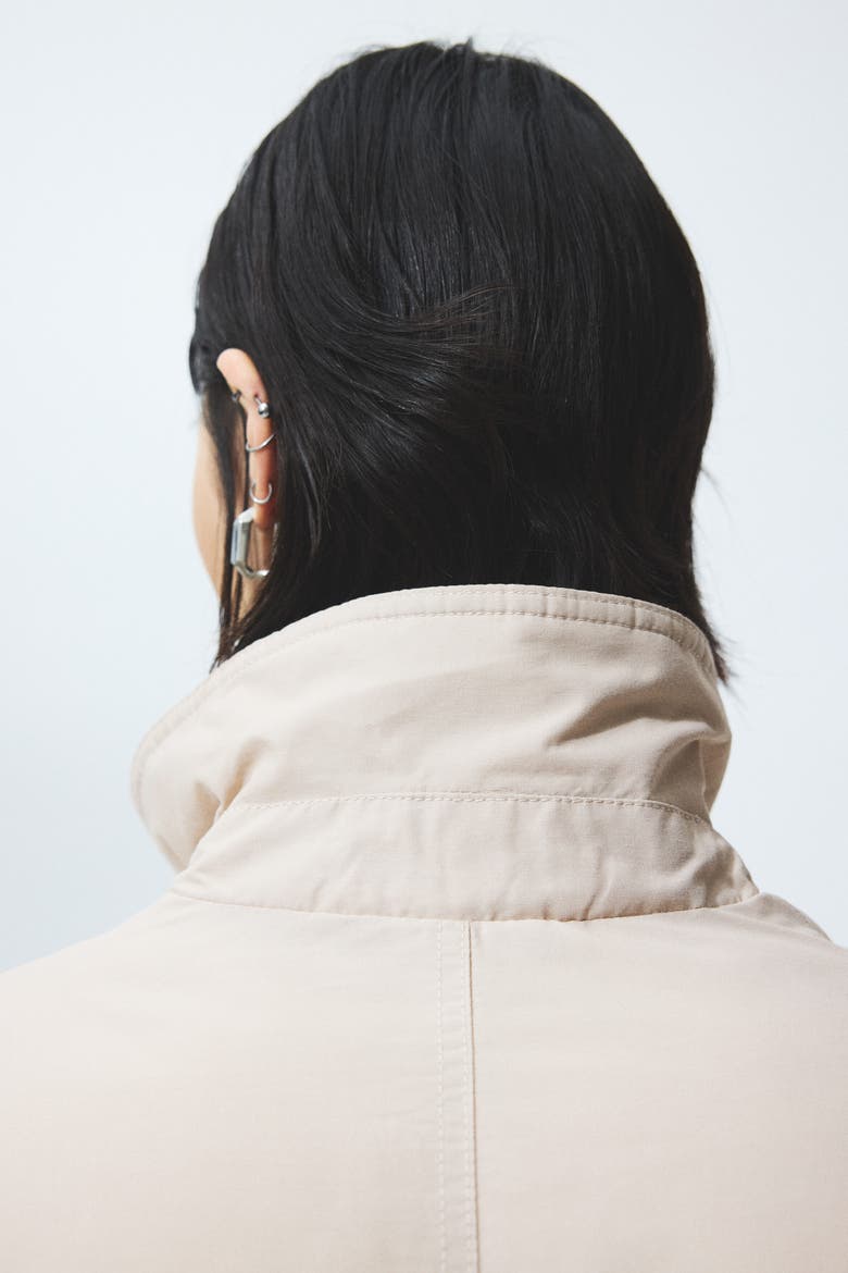 Padded Bomber Jacket, Alternate, color, Light beige