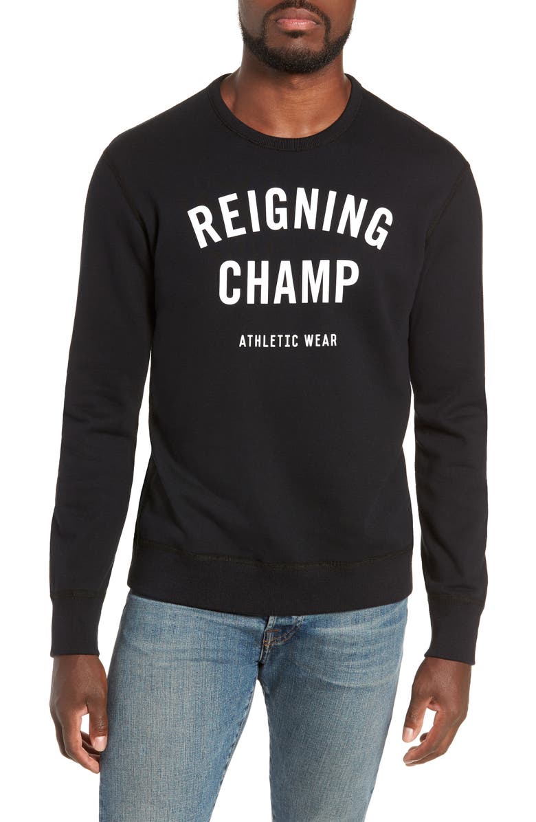 Reigning Champ Gym Logo Sweatshirt, Main, color, 