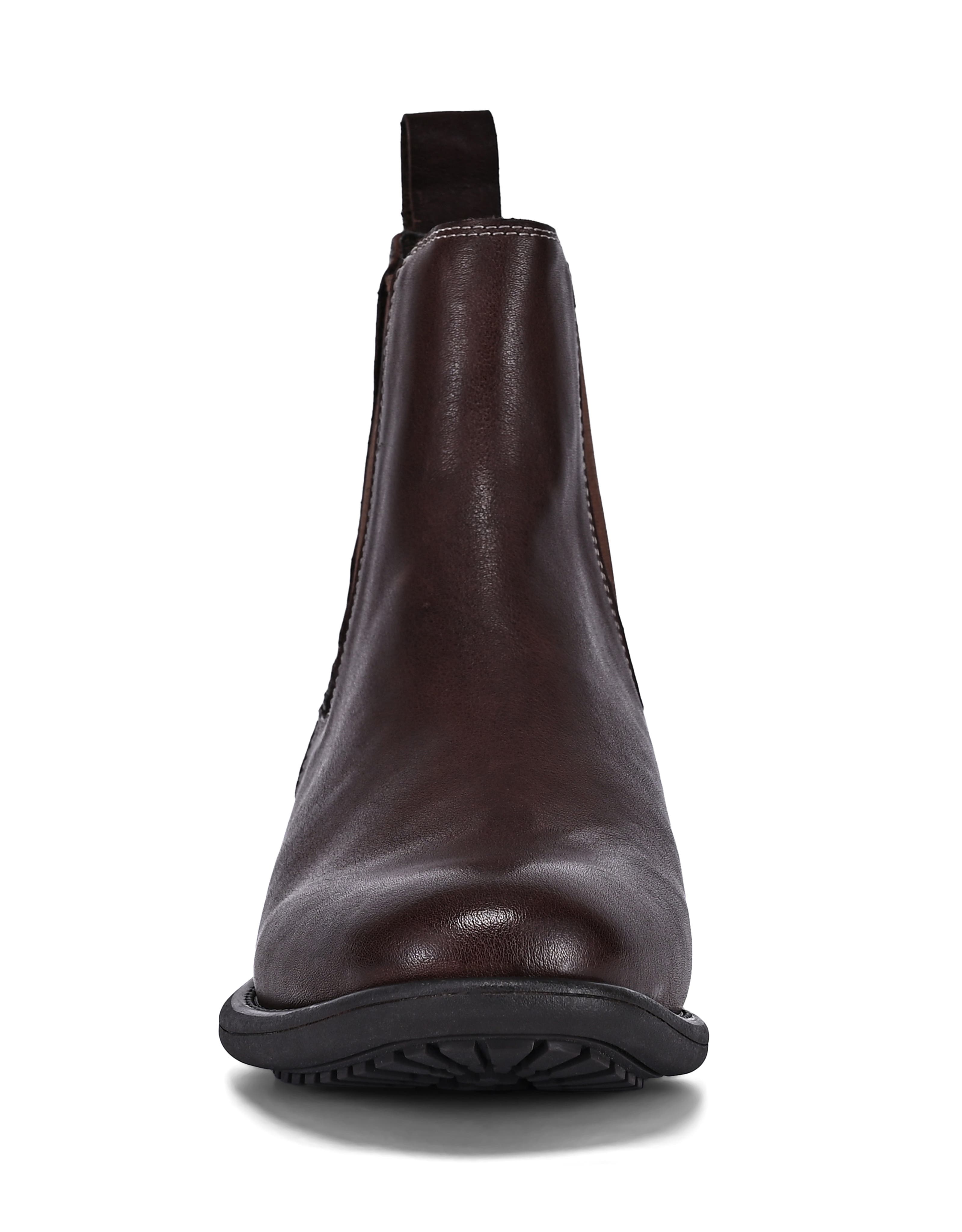 Classic Genuine Leather Versatile Everyday Chelsea Boot, Alternate, color, Coffee