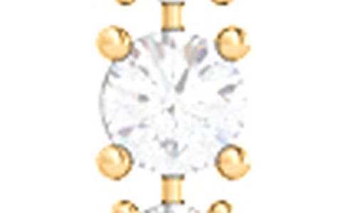 Hautecarat Lab Created Diamond Drop Earrings In 18k Yellow Gold
