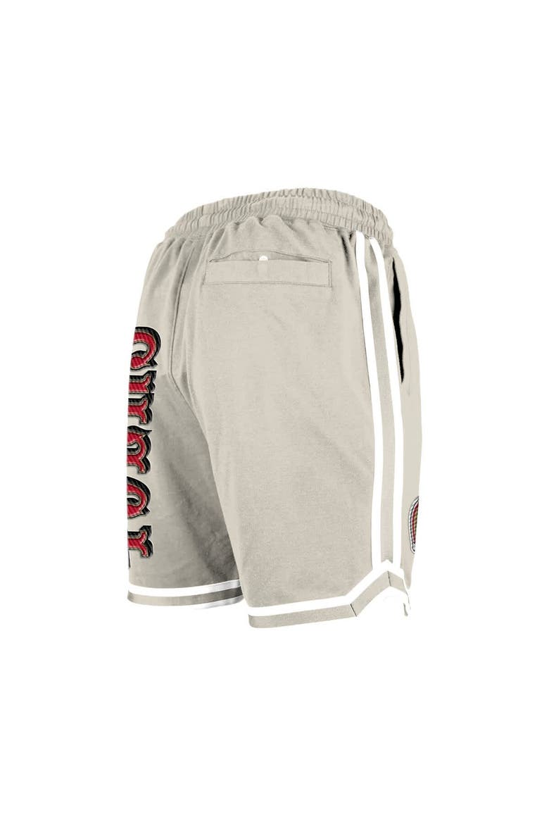 Men's New Era Light Beige San Francisco 49ers Stone Multi Patch Shorts, Alternate, color, Light Beige