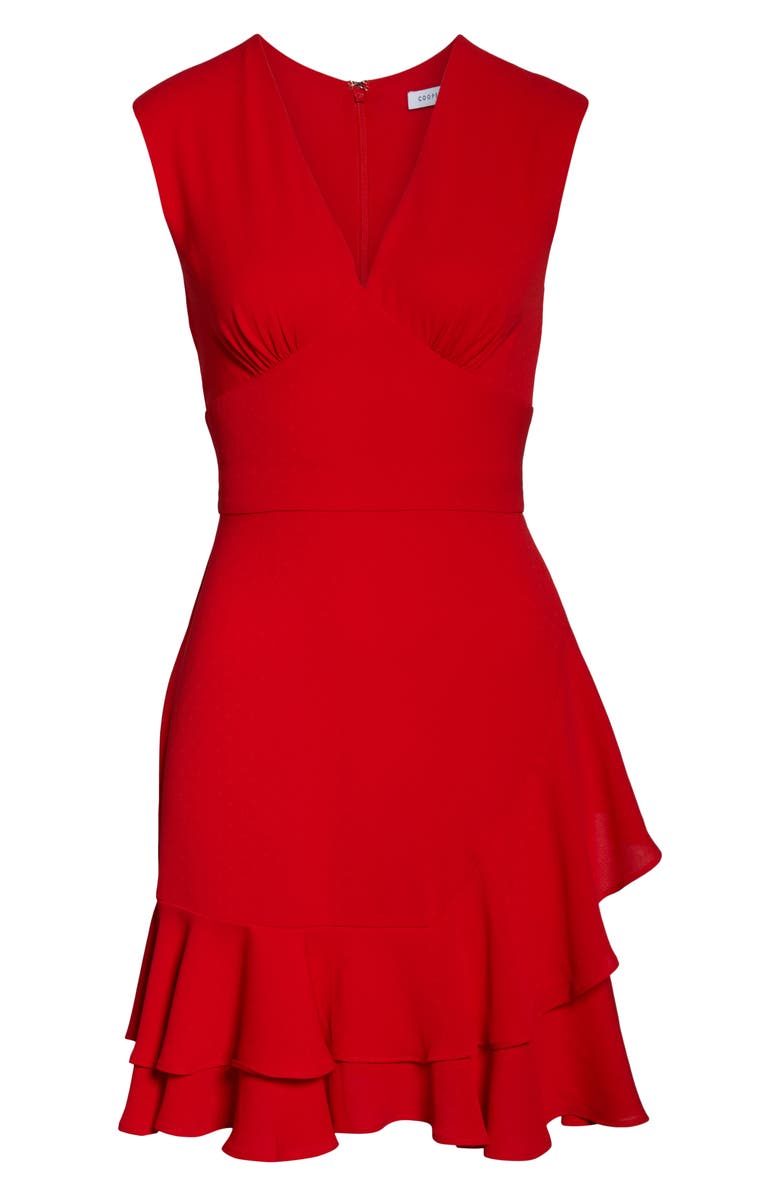 Cooper St Atomic Ruffle Hem Minidress, Alternate, color, 