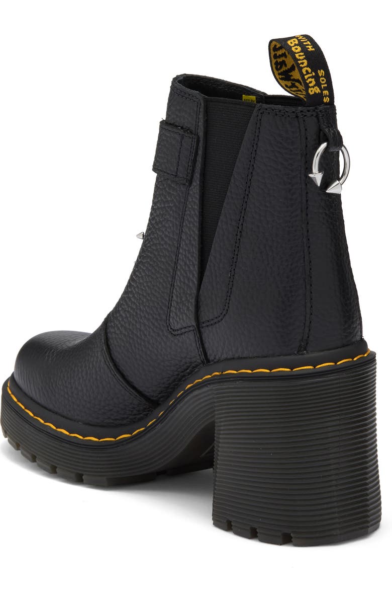 Dr. Martens Spence Block Heel Chelsea Boot, Alternate, color, Black