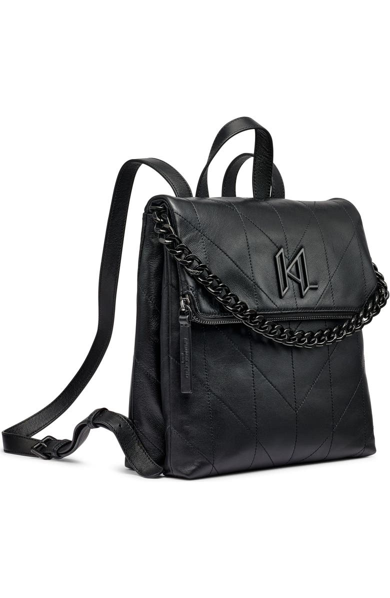 KARL LAGERFELD PARIS Lavende Backpack, Alternate, color, Black