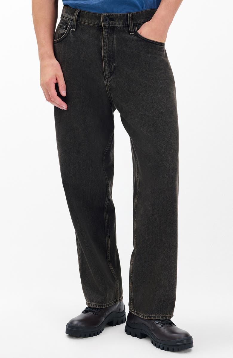rag & bone rbBAGGY Authentic Rigid Jeans, Main, color, Black