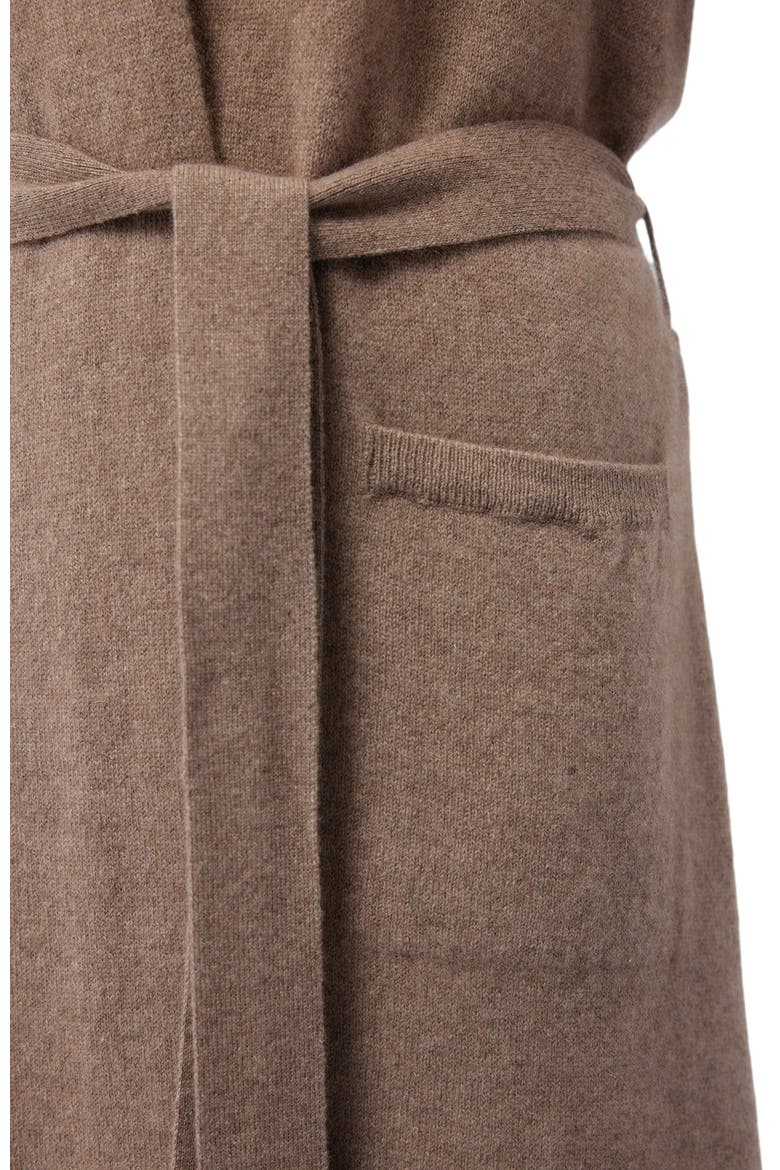 Long Cashmere Robe, Alternate, color, taupe