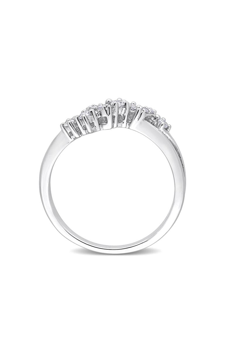 DELMAR Wavy Diamond Ring - 0.17ct., Alternate, color, Silver