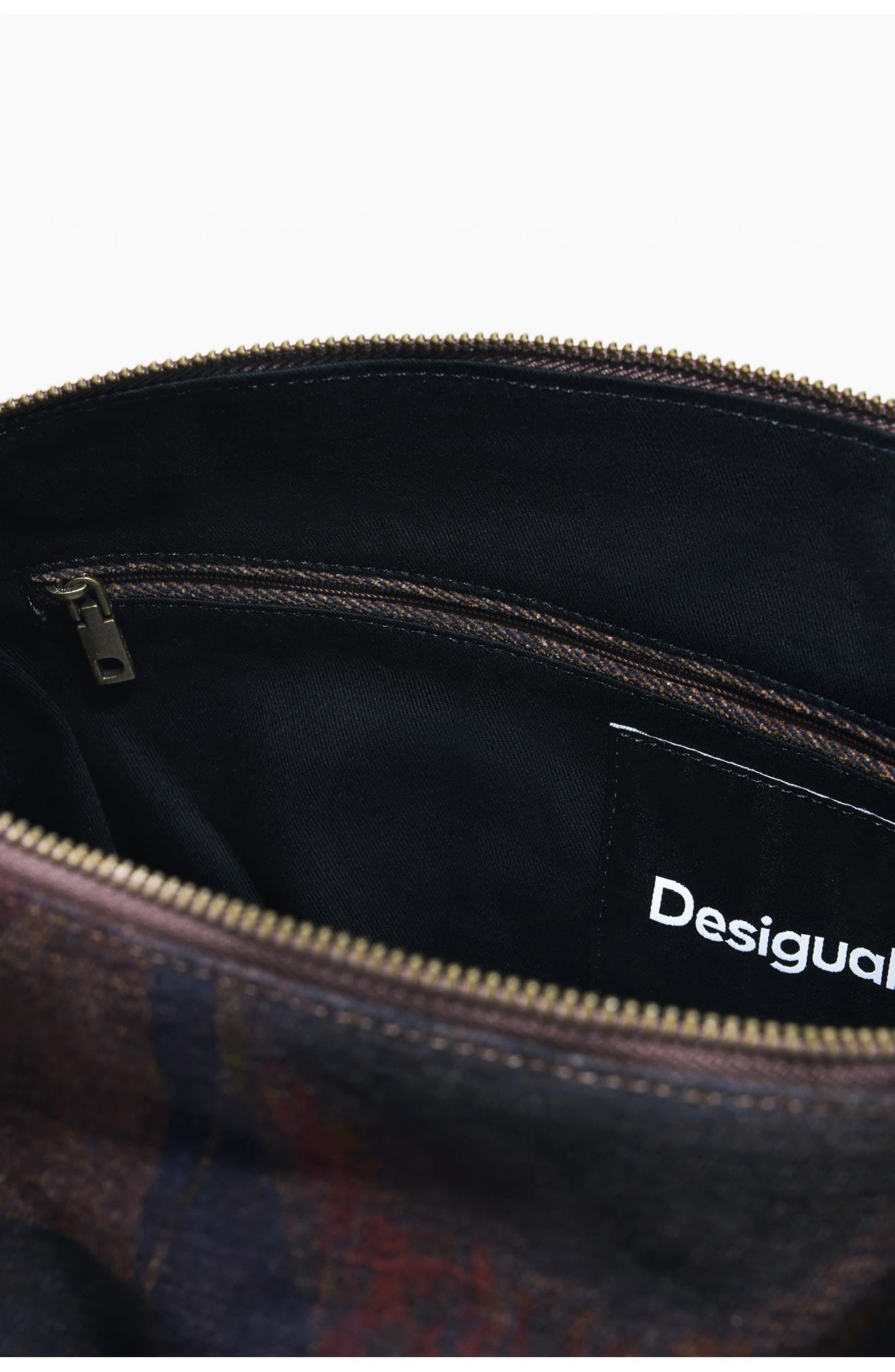 Desigual Lip Print Lace-Up Shoulder Bag, Alternate, color, 