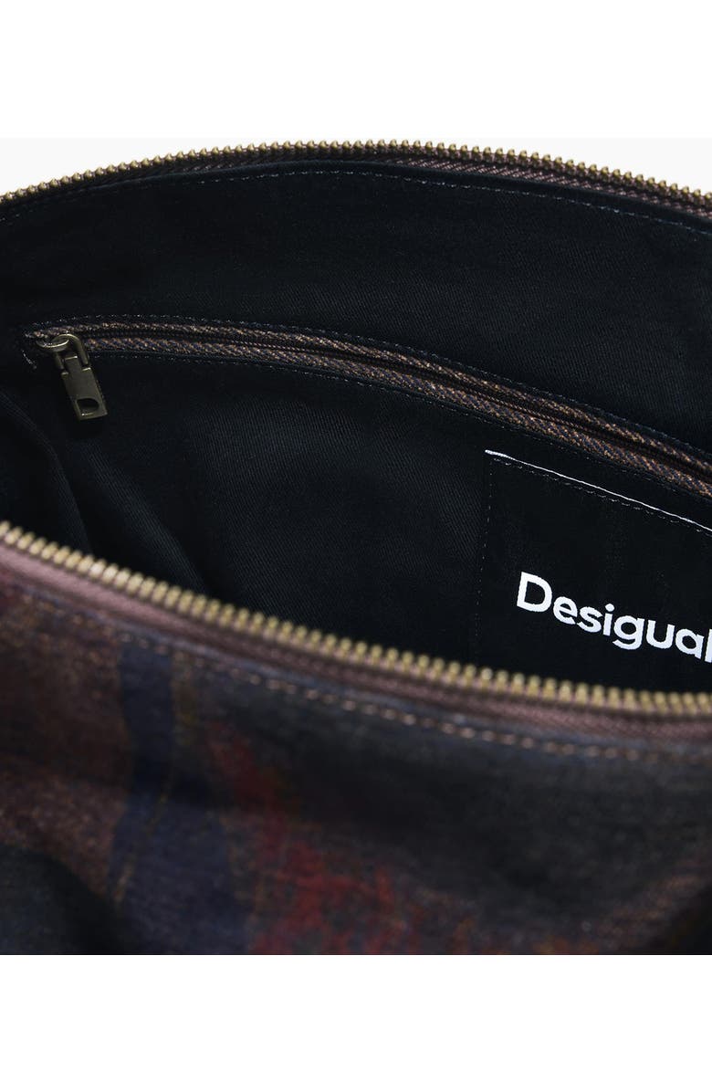 Desigual Lip Print Lace-Up Shoulder Bag, Alternate, color,