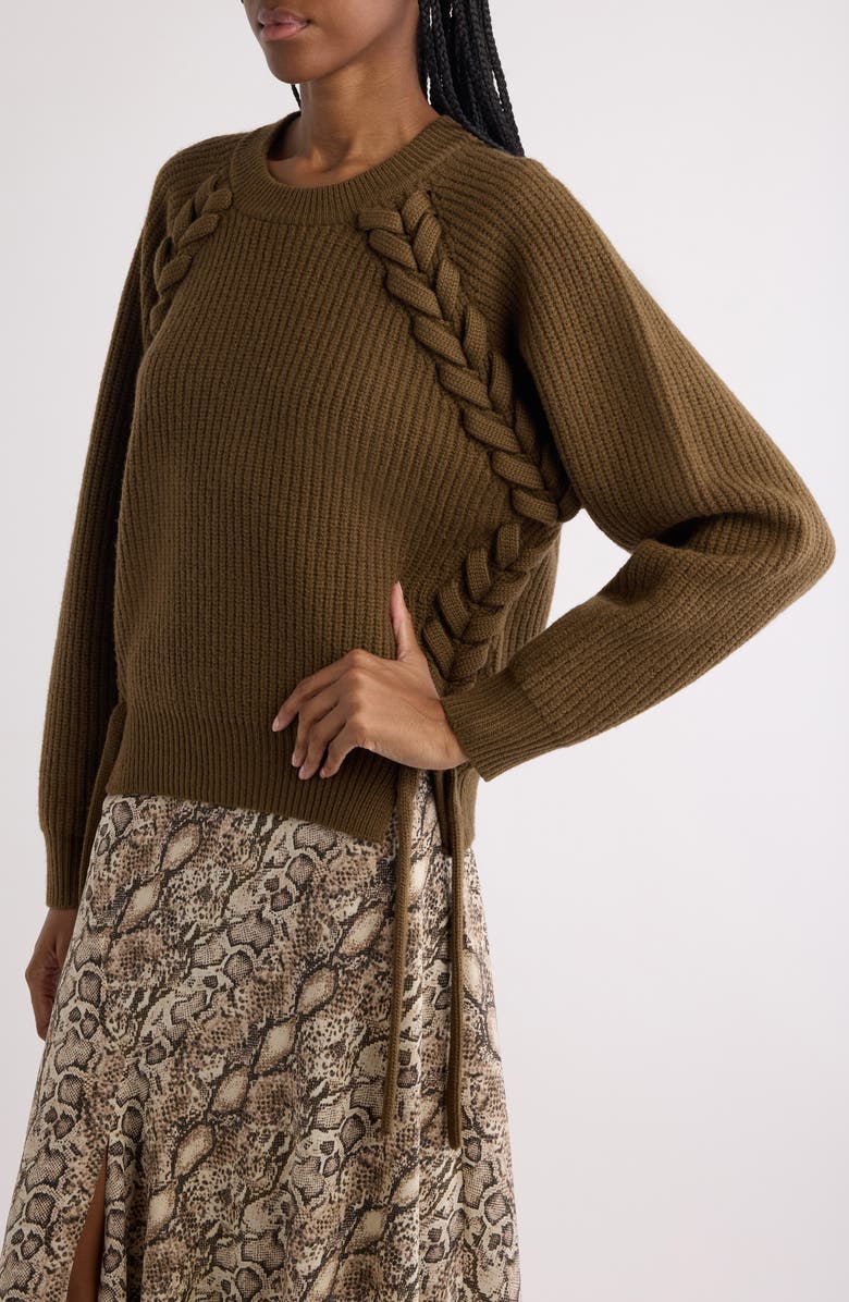 Isabel Marant Noelia Whipstitch Merino Wool Sweater, Alternate, color, 